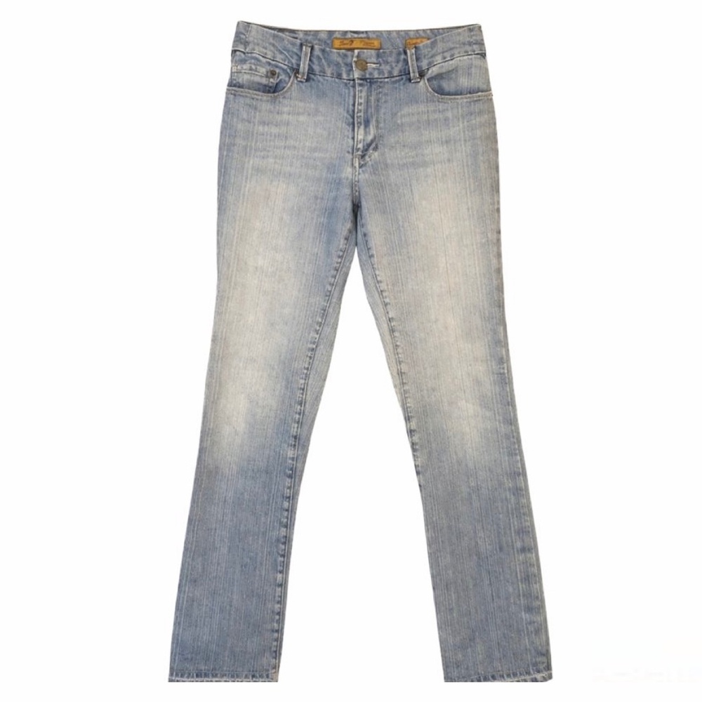 Seven 7 For All Mankind Jeans Light Wash Boot Cut Long Women’s